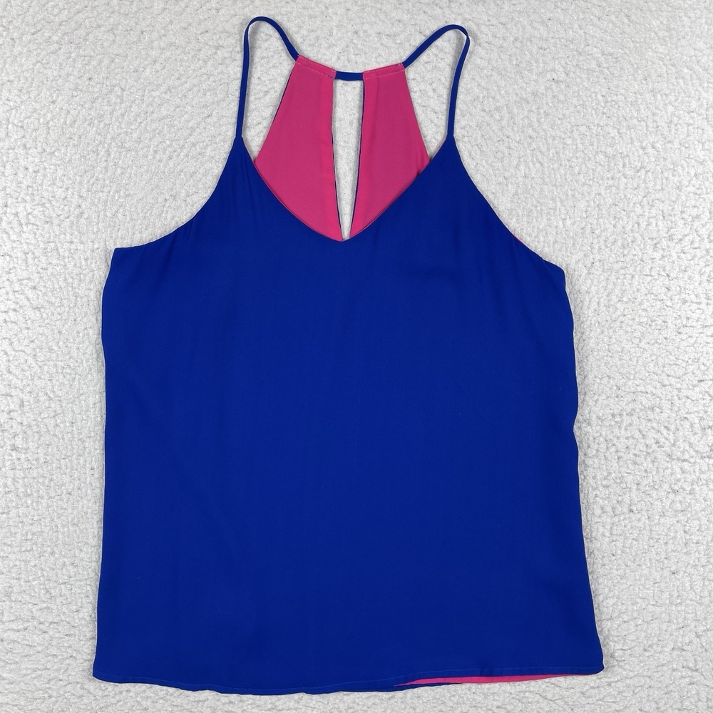 Blu Pepper Tank Top Womens Medium Reversible Spaghetti Strap Going Out Ladies